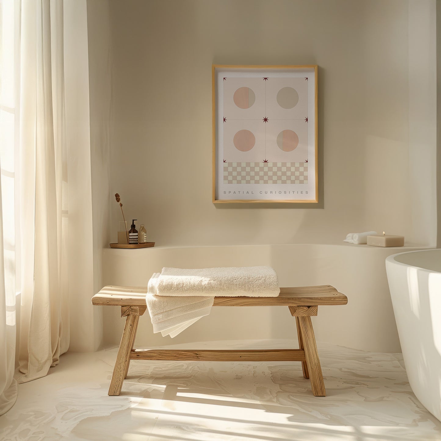 MOSAIC (PEACH) ART PRINT