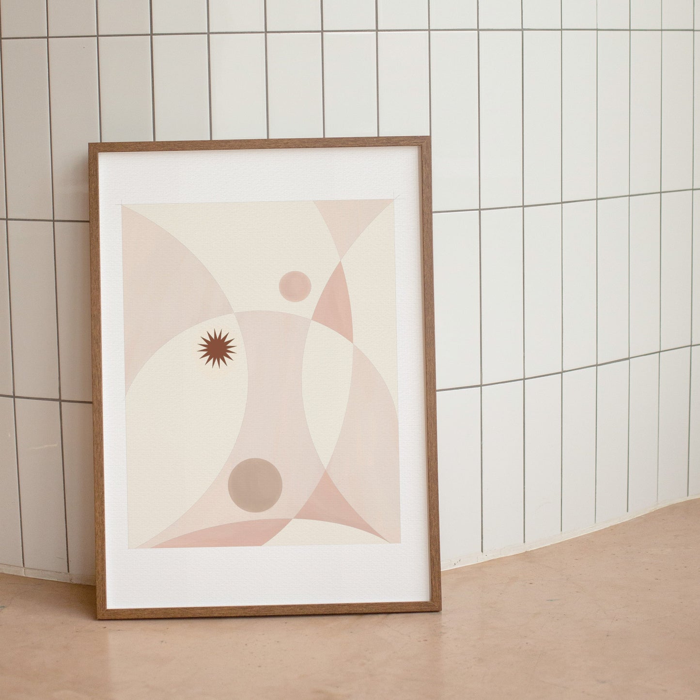 RIPPLES (DUSTY PINK) ART PRINT