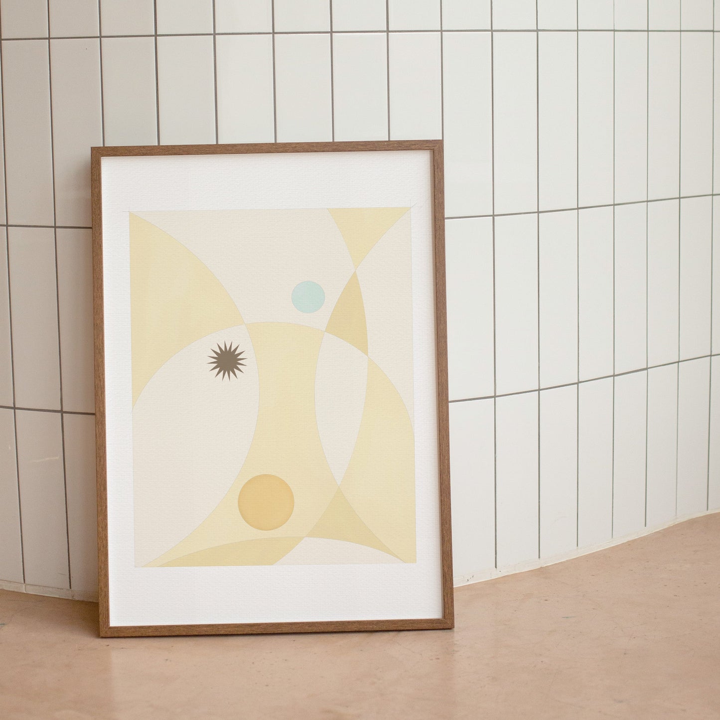 RIPPLES (SUNSHINE YELLOW) ART PRINT