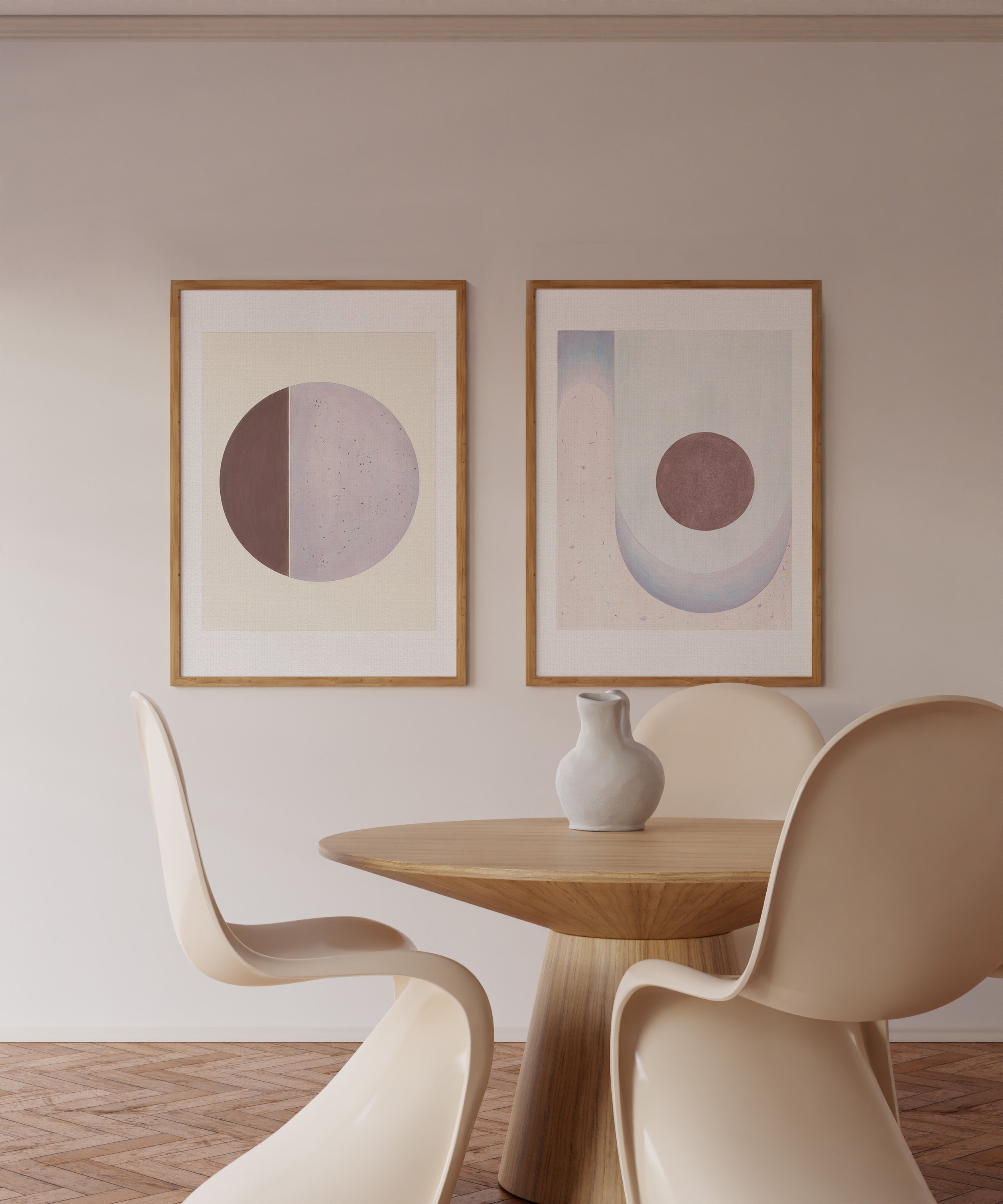 QUARTER MOON (MAUVE) ART PRINT - SPATIAL CURIOSITIES