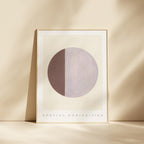 QUARTER MOON (MAUVE) ART PRINT - SPATIAL CURIOSITIES