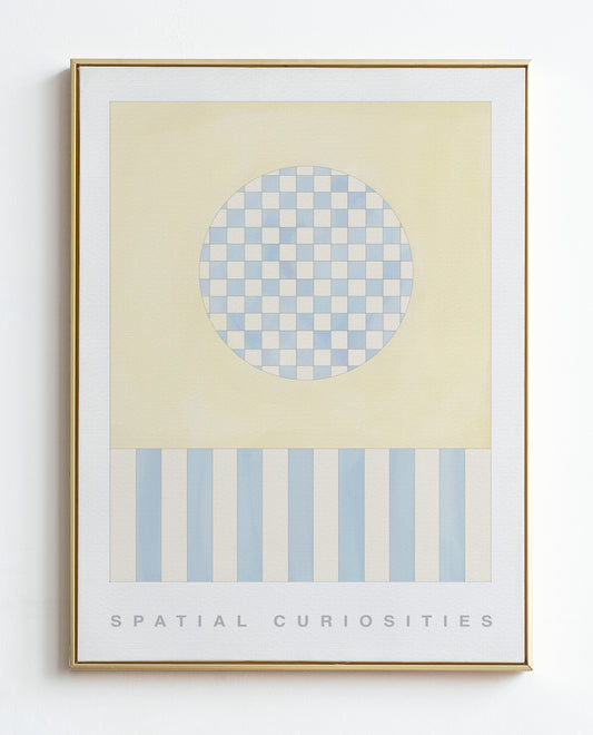 CHECKS AND STRIPES (BUTTER YELLOW AND SKY BLUE)