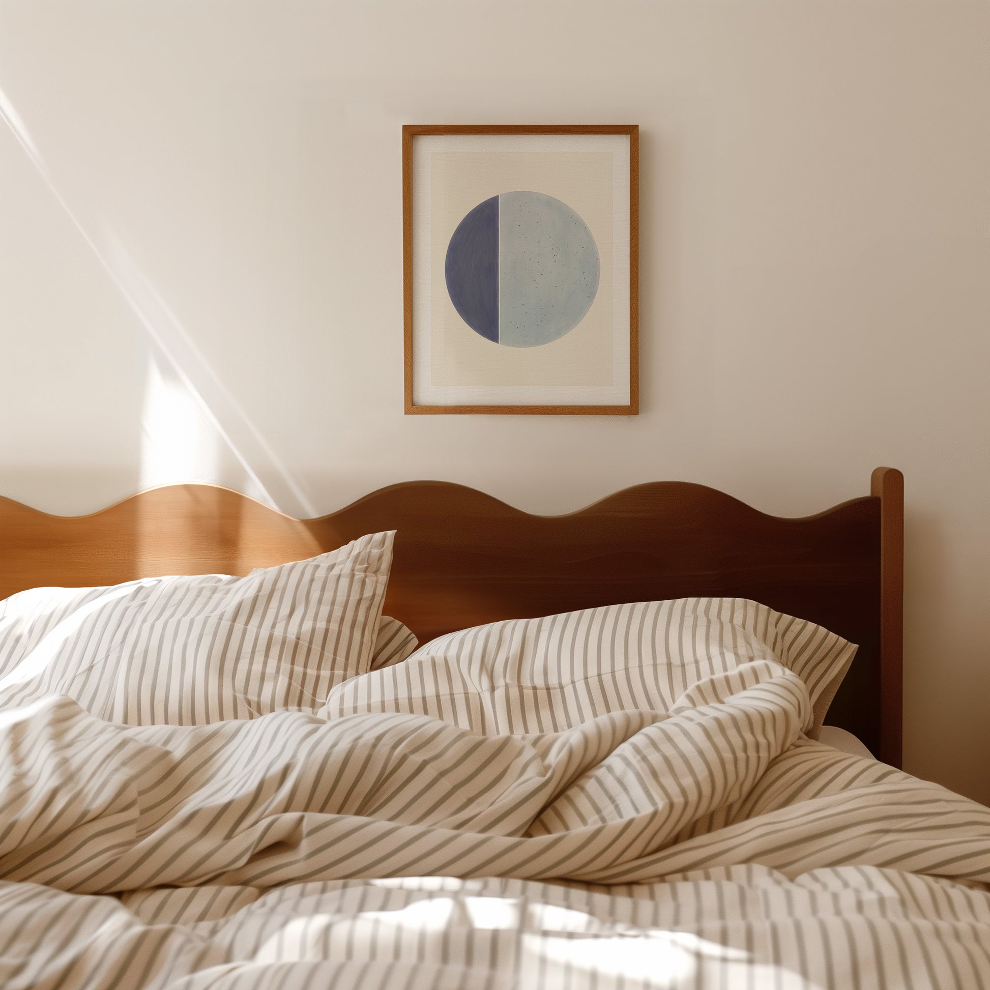 QUARTER MOON (SERENITY BLUE) ART PRINT - SPATIAL CURIOSITIES