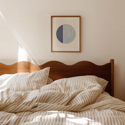 QUARTER MOON (SERENITY BLUE) ART PRINT - SPATIAL CURIOSITIES