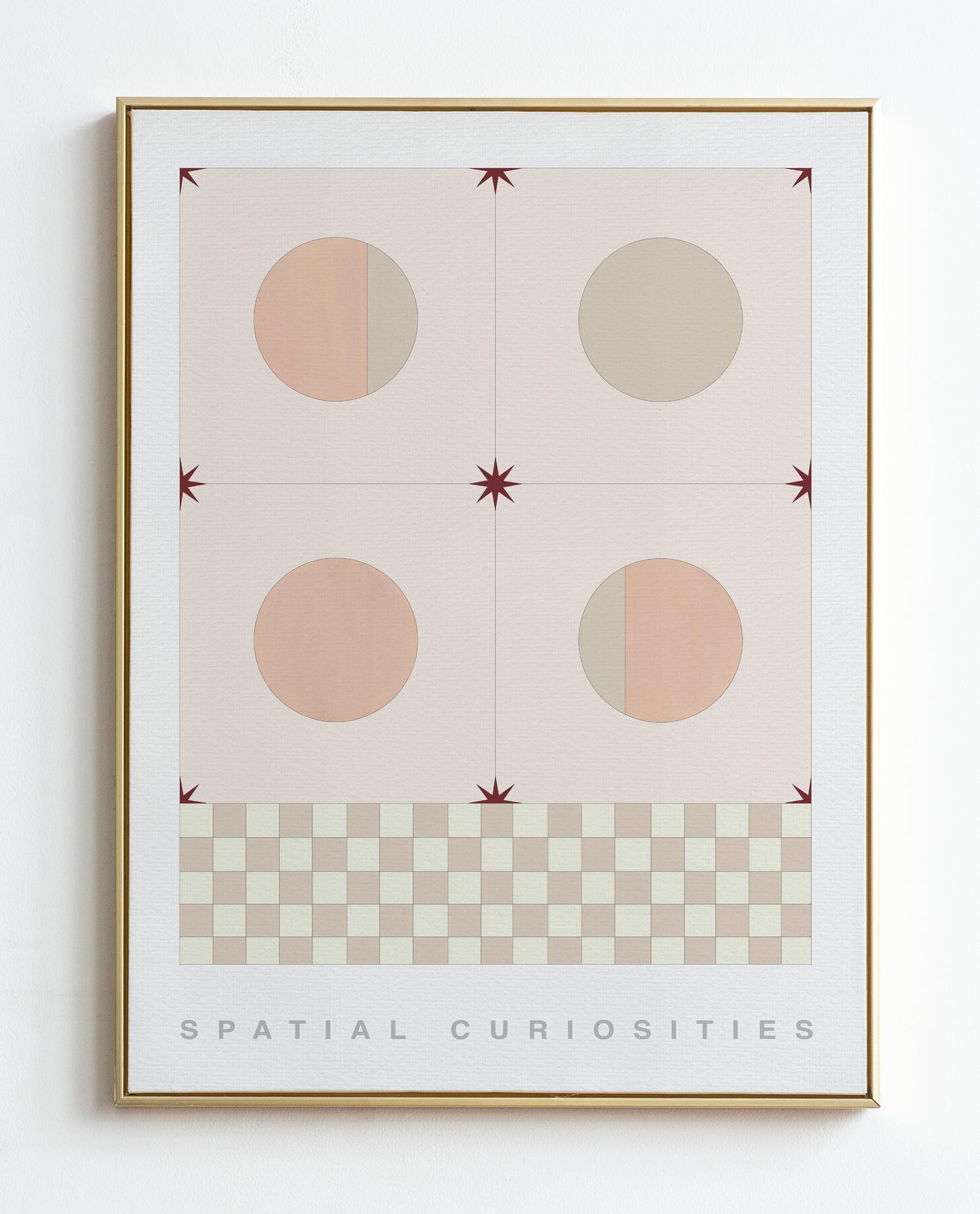 MOSAIC (PEACH) ART PRINT