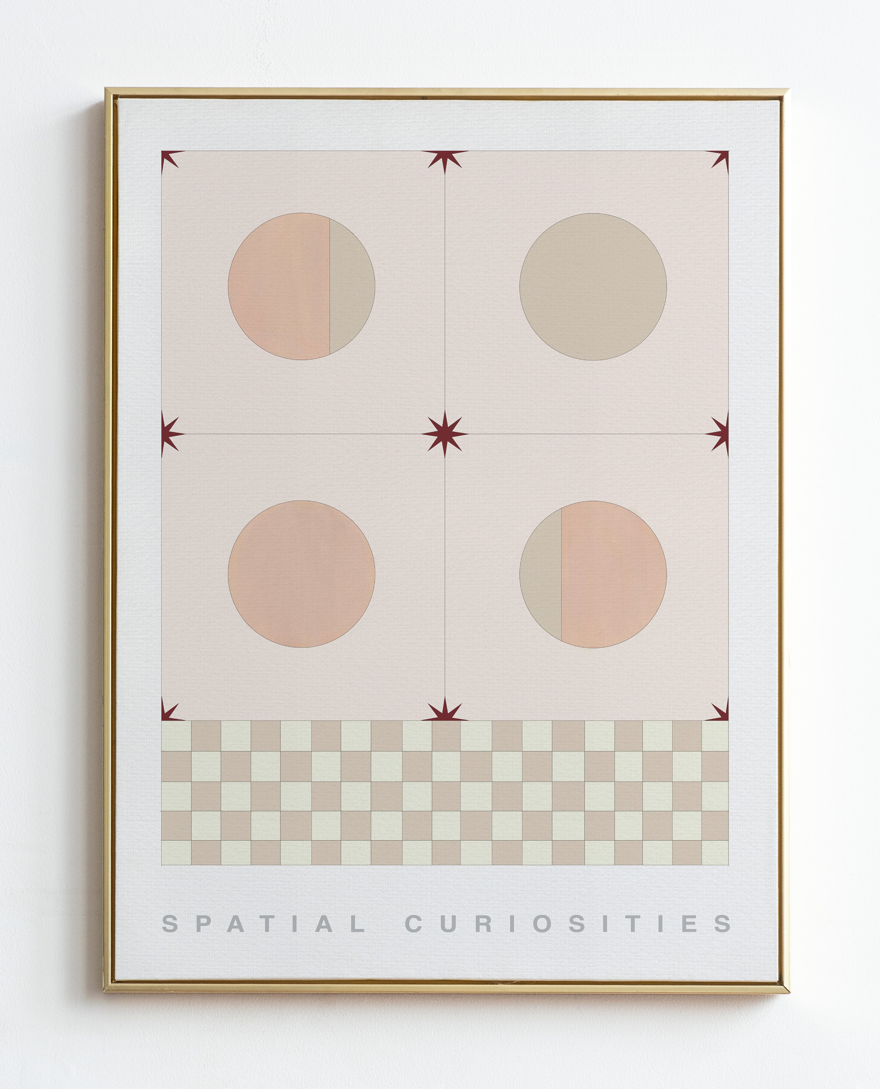 MOSAIC (PEACH) ART PRINT - SPATIAL CURIOSITIES