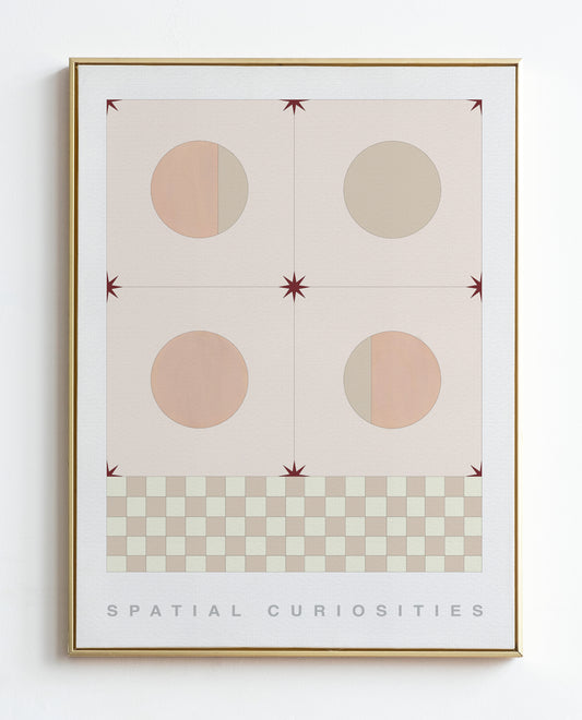 MOSAIC (PEACH) ART PRINT