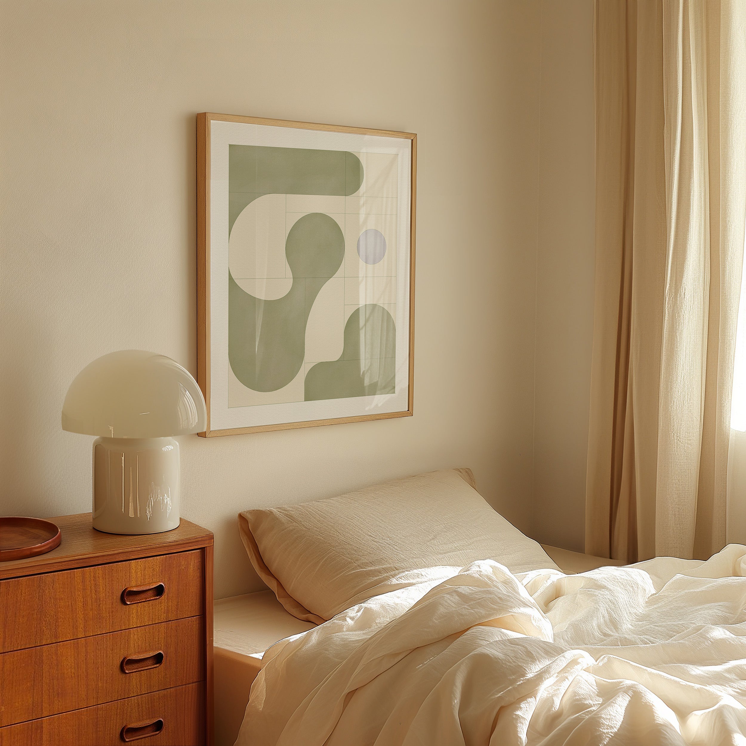 OLIVE CLOUDS ART PRINT - SPATIAL CURIOSITIES