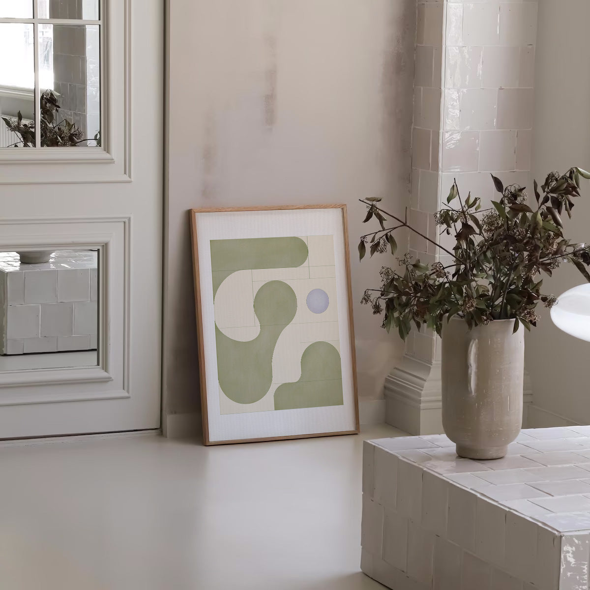 OLIVE CLOUDS ART PRINT - SPATIAL CURIOSITIES