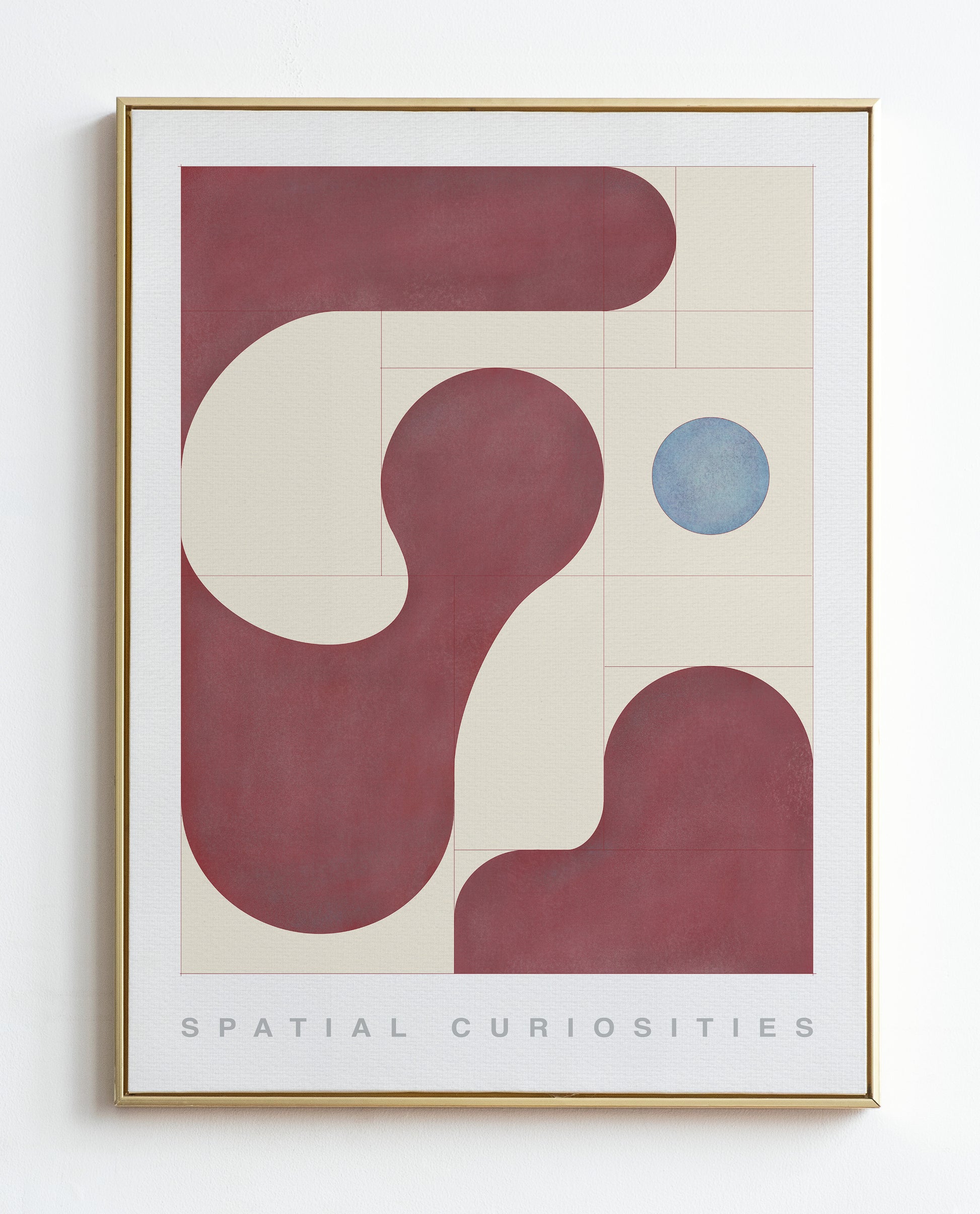 BURGUNDY CLOUDS ART PRINT - SPATIAL CURIOSITIES