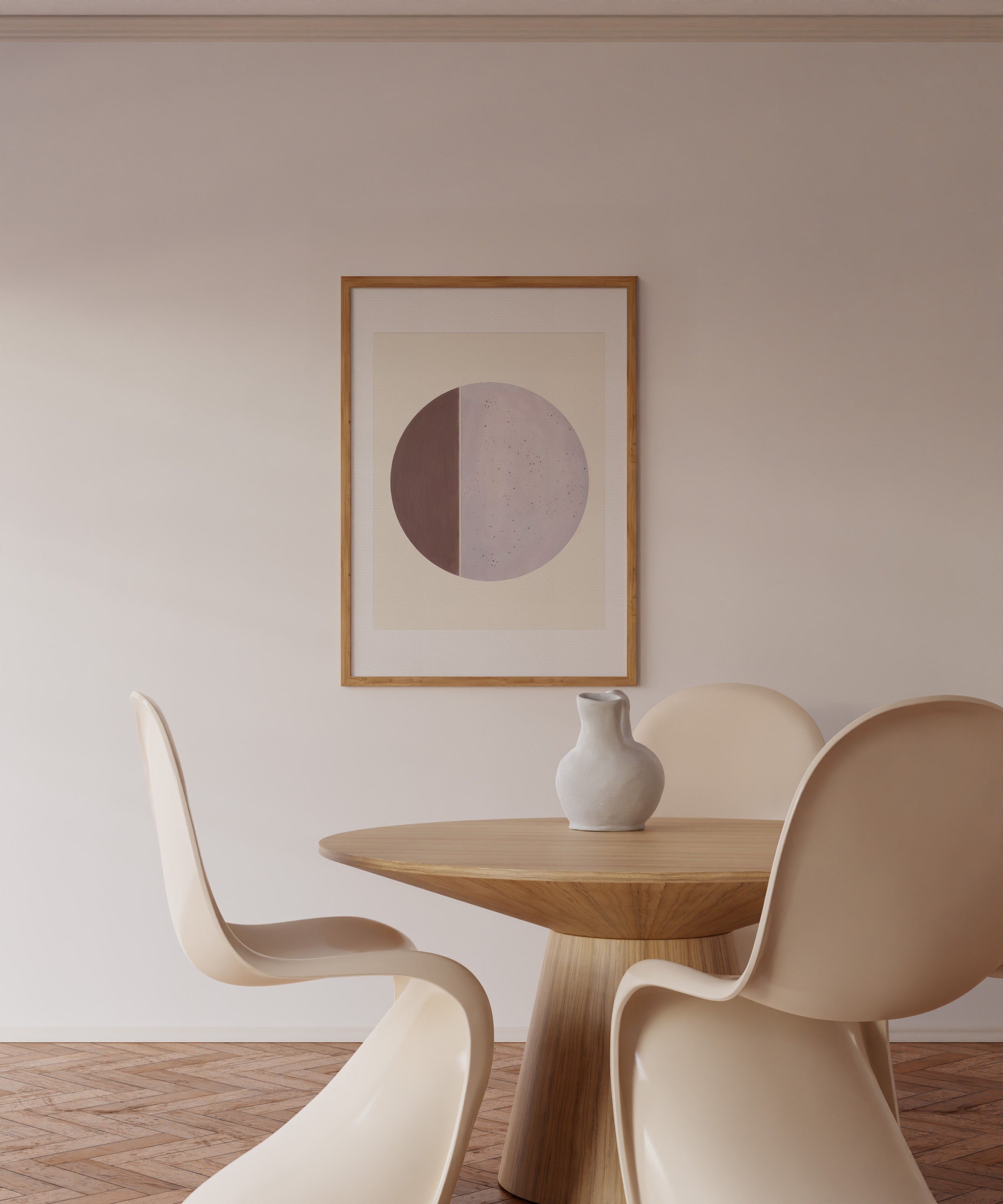 QUARTER MOON (MAUVE) ART PRINT - SPATIAL CURIOSITIES