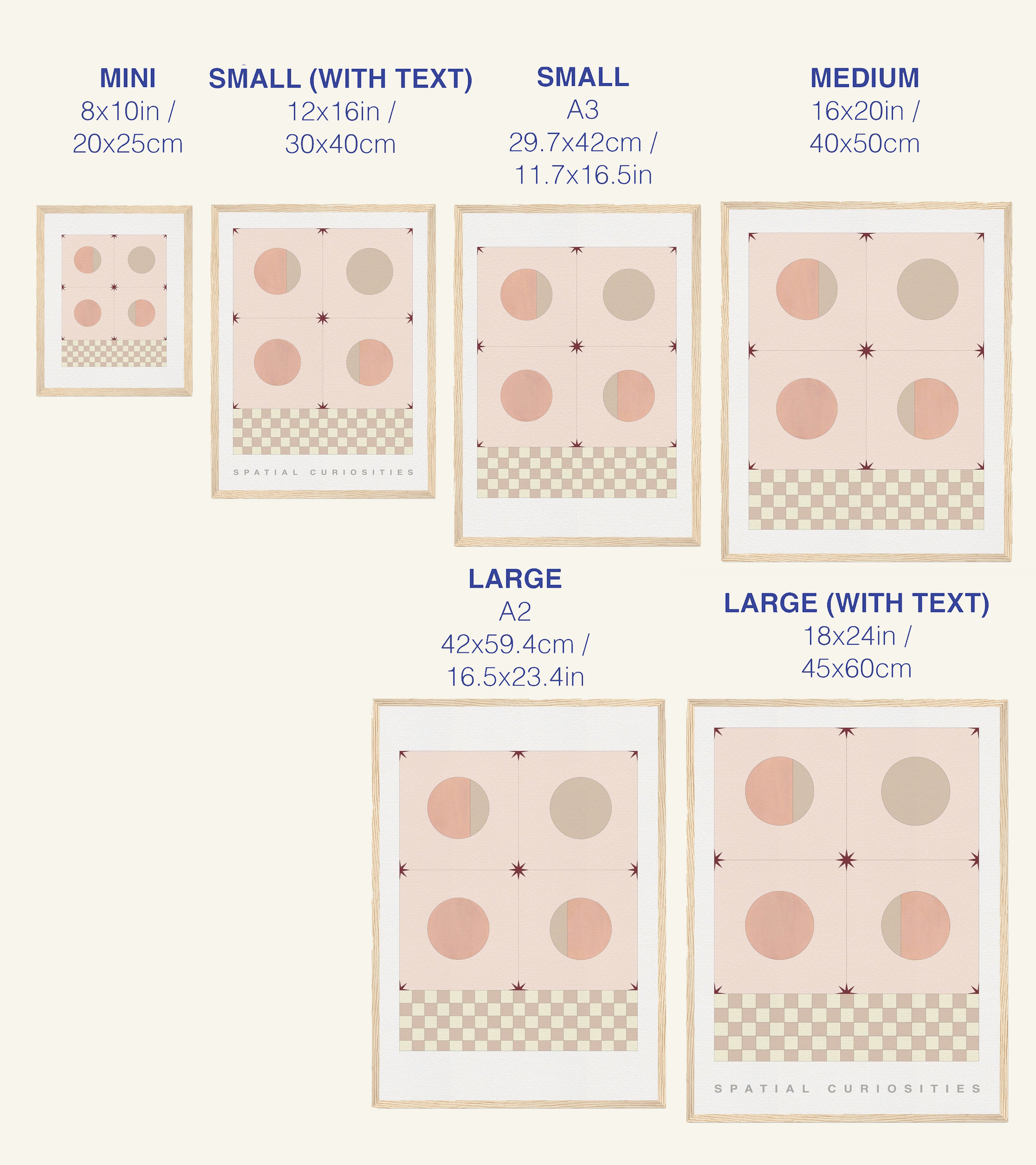 MOSAIC (PEACH) ART PRINT - SPATIAL CURIOSITIES