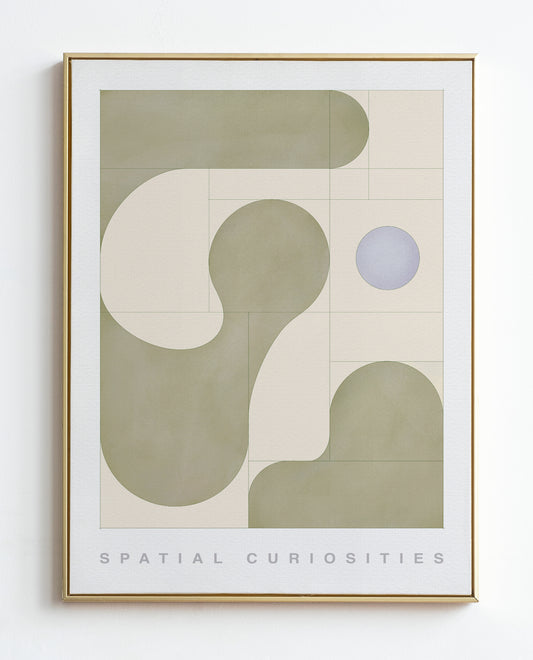 OLIVE CLOUDS ART PRINT - SPATIAL CURIOSITIES
