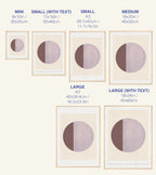 QUARTER MOON (MAUVE) ART PRINT - SPATIAL CURIOSITIES