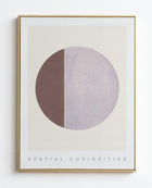 QUARTER MOON (MAUVE) ART PRINT