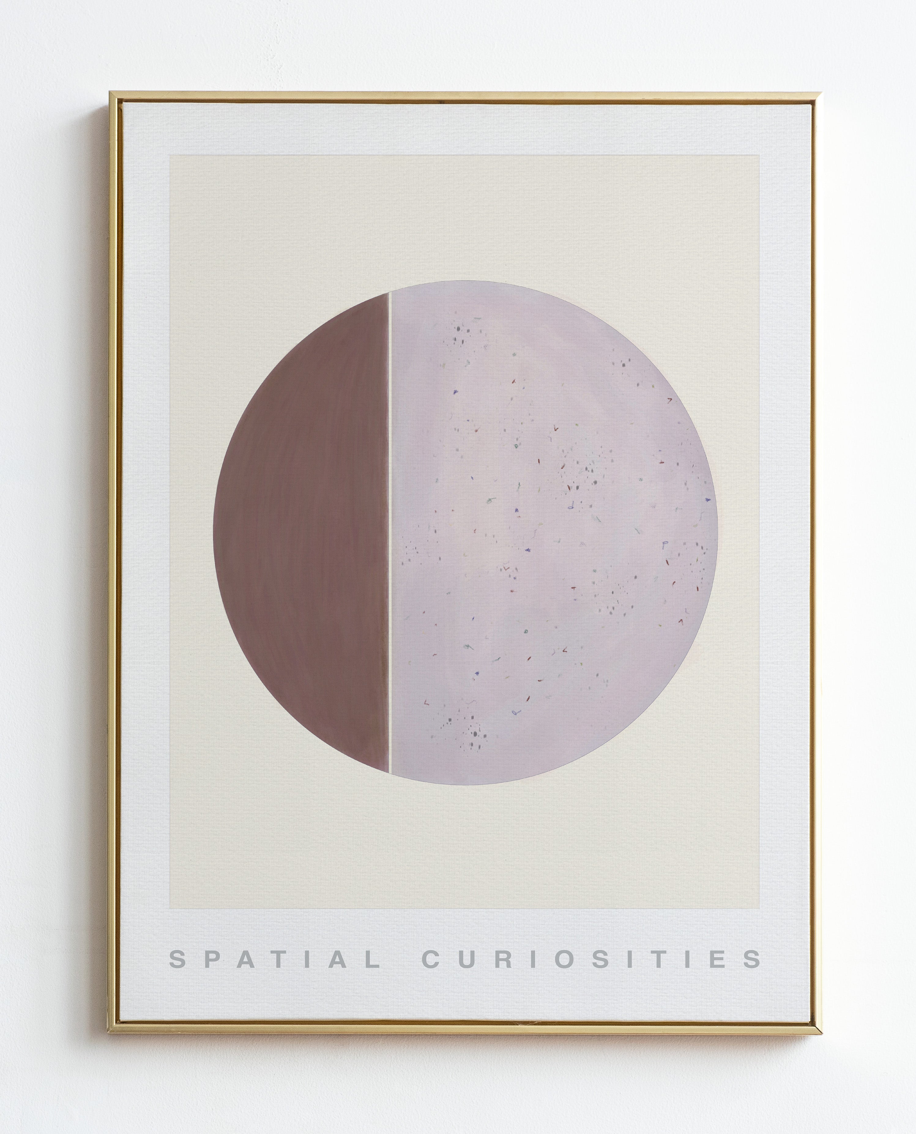QUARTER MOON (MAUVE) ART PRINT - SPATIAL CURIOSITIES