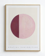 QUARTER MOON (ROSE) ART PRINT - SPATIAL CURIOSITIES