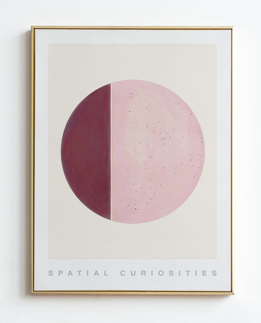 QUARTER MOON (ROSE) ART PRINT - SPATIAL CURIOSITIES