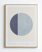 QUARTER MOON (SERENITY BLUE) ART PRINT