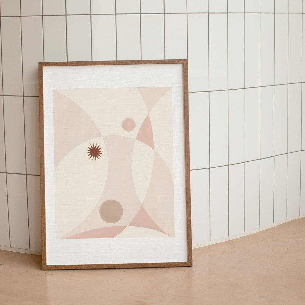 RIPPLES (DUSTY PINK) ART PRINT - SPATIAL CURIOSITIES