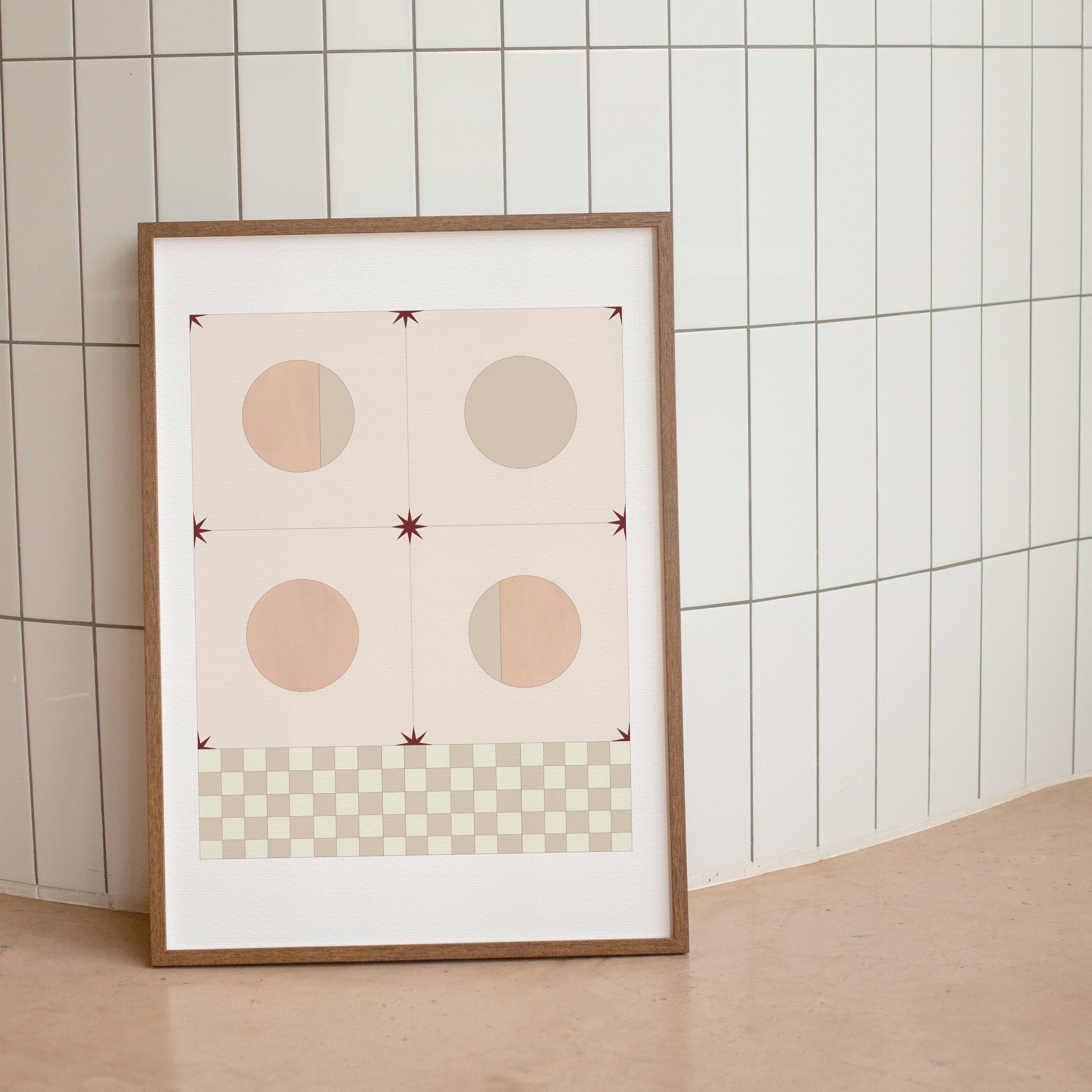 MOSAIC (PEACH) ART PRINT - SPATIAL CURIOSITIES