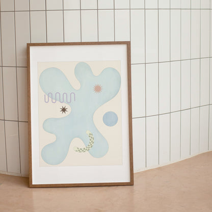 POOLSIDE ART PRINT